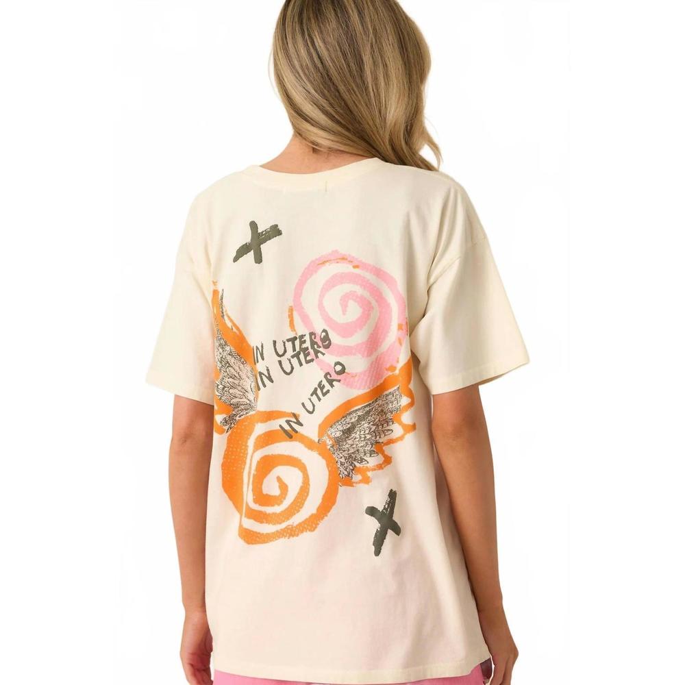 NEW DAYDREAMER nirvana in utero collage merch tee in stone vintage - Picture 4 of 5